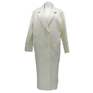 Faraway Womens Cream White Coat Jacket Size 36